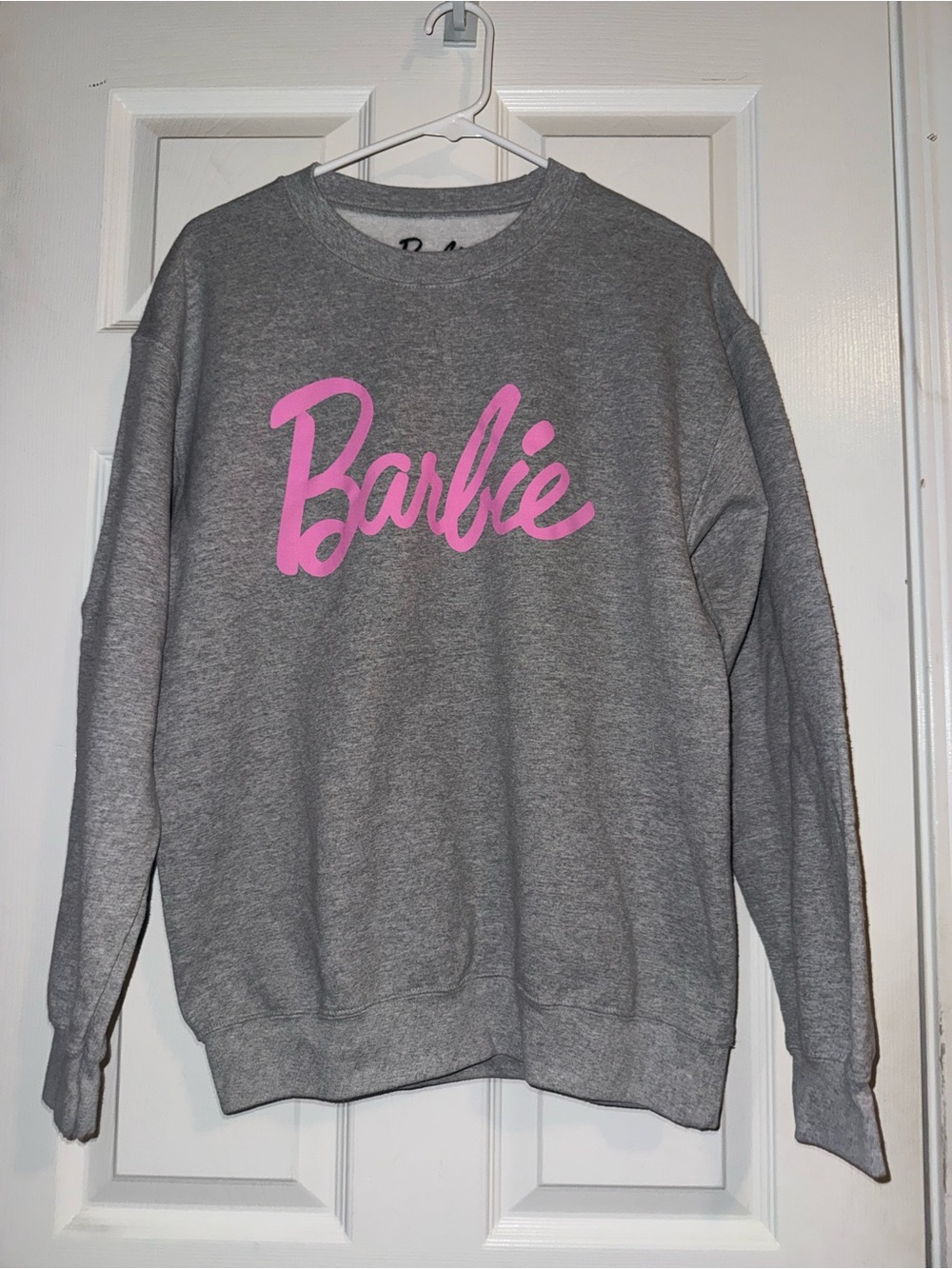 Barbie Gray Sweatshirt with Black Logo